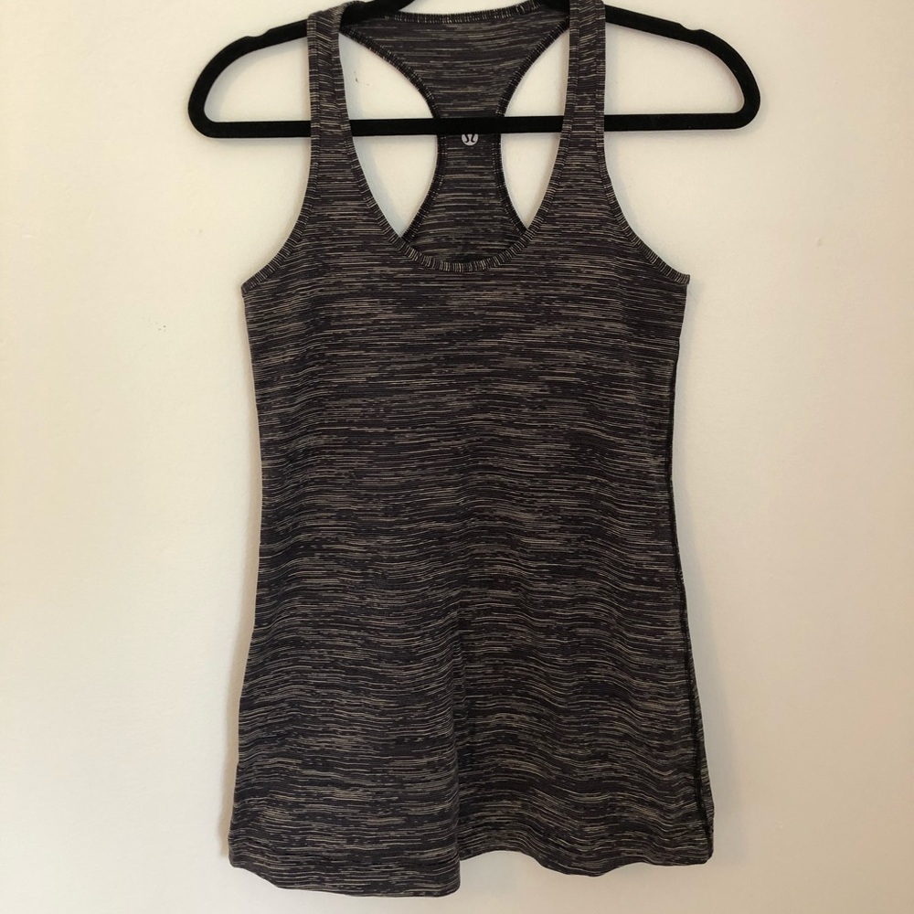 Lululemon racer back tank top- variegated print